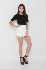 Load image into Gallery viewer, Lexie Tailored Skorts in White
