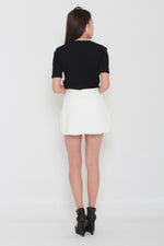 Load image into Gallery viewer, Lexie Tailored Skorts in White
