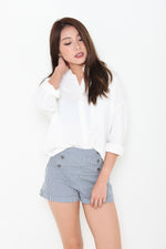 Load image into Gallery viewer, Venus Texture Line Pocket Shirt in White
