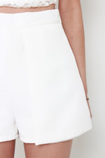 Load image into Gallery viewer, Sonia Tweed Layer Skorts in White
