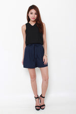 Load image into Gallery viewer, Tania Pleat Shorts in Blue
