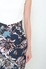 Load image into Gallery viewer, Harper Paper Bag Dress in White/Floral
