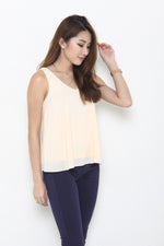 Load image into Gallery viewer, Monroe V Neck Top in Nude
