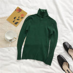 Load image into Gallery viewer, Knitted Ribbed Turtleneck Pullover
