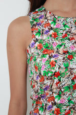 Load image into Gallery viewer, *RESTOCKS* *NASSA* Pixie Floral Cut-In Dress in Brown
