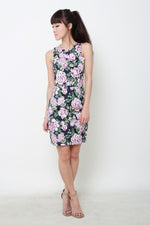 Load image into Gallery viewer, *RESTOCKS* *NASSA* Pixie Floral Cut-In Dress in Blue
