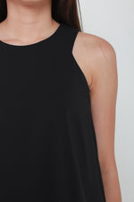Load image into Gallery viewer, Trapeze Cut In Top in Black
