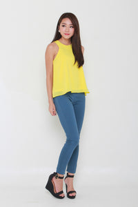 Trapeze Cut In Top in Yellow