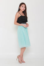 Load image into Gallery viewer, Belle Tulle Midi Skirt in Light Blue

