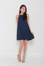 Load image into Gallery viewer, Avalon Trapeze Dress in Navy
