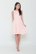 Load image into Gallery viewer, Kacey Cut In Midi Dress in Pink
