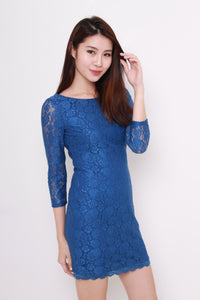 *NASSA* Taylor Lace Dress in Blue