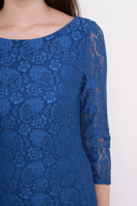 *NASSA* Taylor Lace Dress in Blue