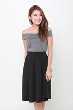 Load image into Gallery viewer, Aura Off Shoulder Top in Grey
