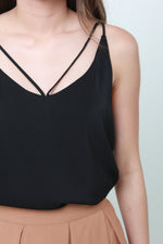 Load image into Gallery viewer, Carin T-Back Top in Black
