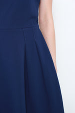 Load image into Gallery viewer, Milena Textured Back Cut Out Dress in Blue

