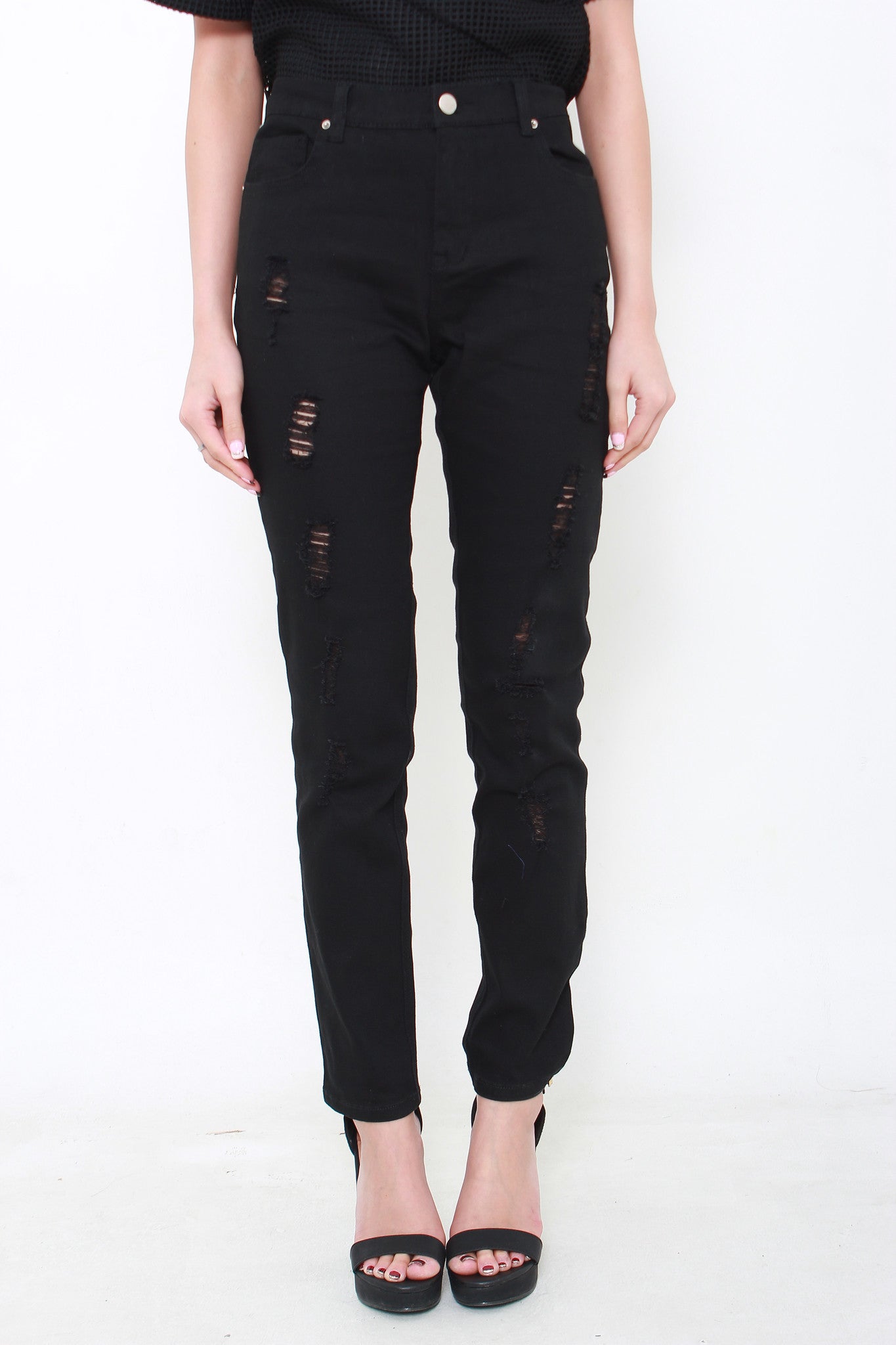 Rip It Up Jeans in Black