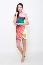 Load image into Gallery viewer, Lailie Feather Bodycon Dress
