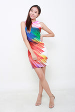 Load image into Gallery viewer, Lailie Feather Bodycon Dress
