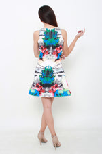 Load image into Gallery viewer, Maddy Symmetrical Graphic Skater Dress
