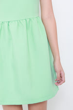 Load image into Gallery viewer, Vera Quilt Embossed Skater Dress in Mint
