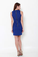 Load image into Gallery viewer, Arwen Cut Out Layer Dress in Blue
