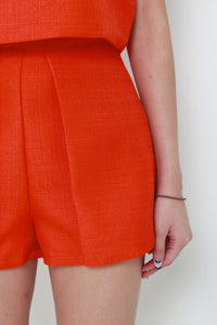 Sonia Tweed Layer Skorts in Orange
