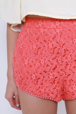 Load image into Gallery viewer, Iris Lace Shorts in Red
