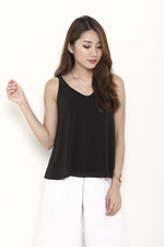 Load image into Gallery viewer, Monroe V Neck Top in Black
