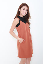 Load image into Gallery viewer, Brooklyn Slip Dress in Camel
