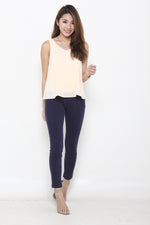 Load image into Gallery viewer, Monroe V Neck Top in Nude
