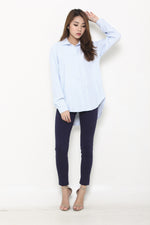 Load image into Gallery viewer, Mindy Plain Shirt in Light Blue
